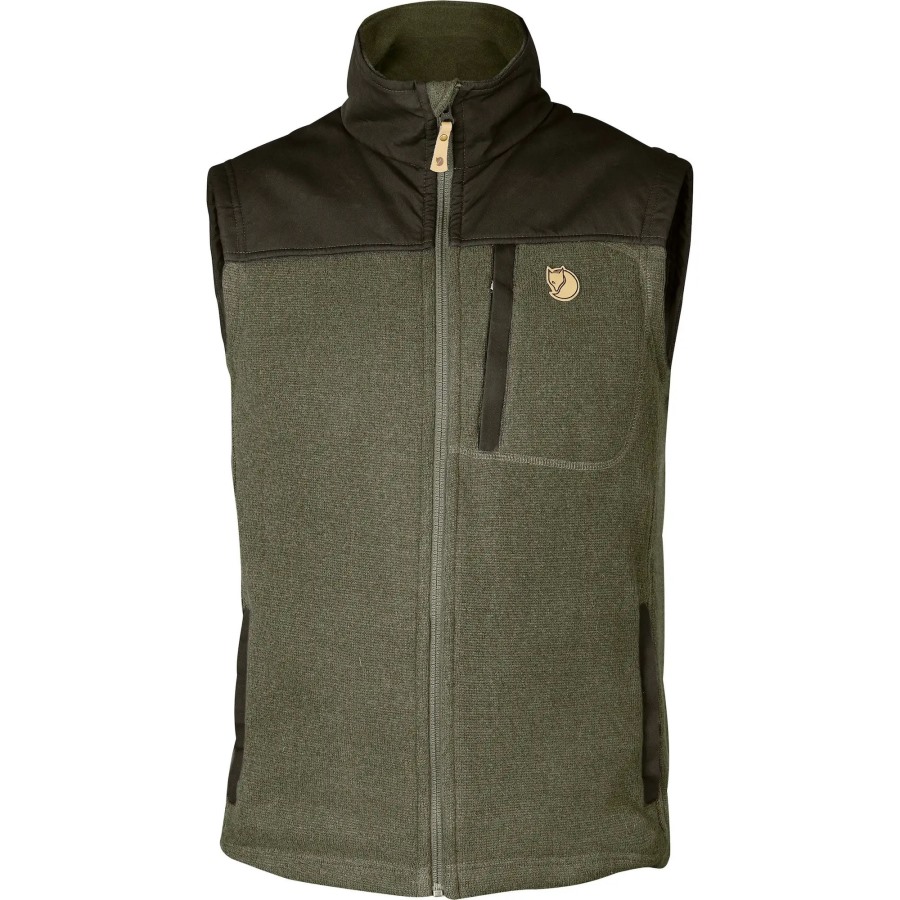 Fjällräven Laurel Green-Deep Forest Buck Fleece Vest M
