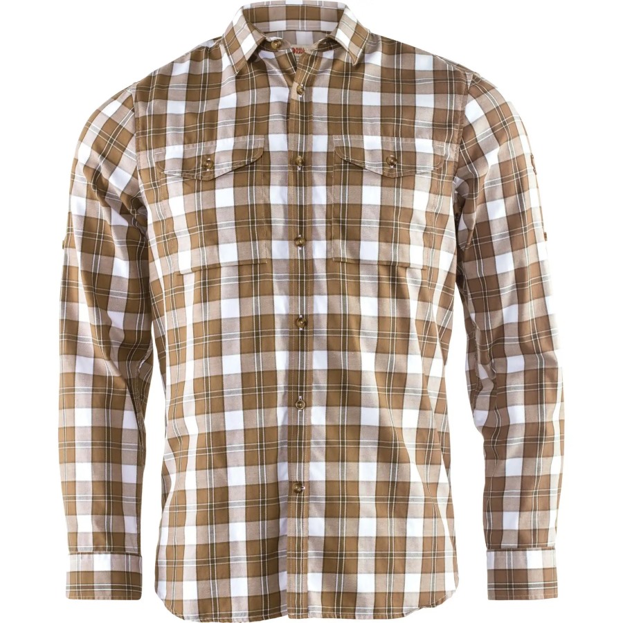 Singi Flannel Shirt Ls M Fjällräven Dark Sand