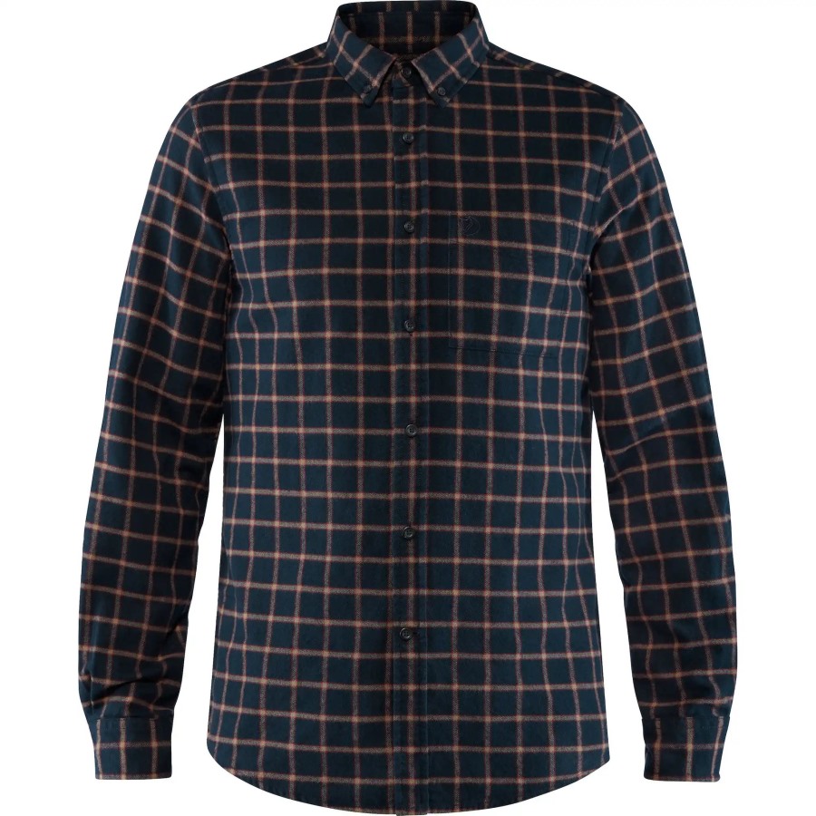 Övik Flannel Shirt M Dark Navy Fjällräven