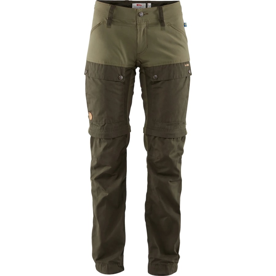 Deep Forest-Laurel Green Fjällräven Keb Gaiter Trousers W Long