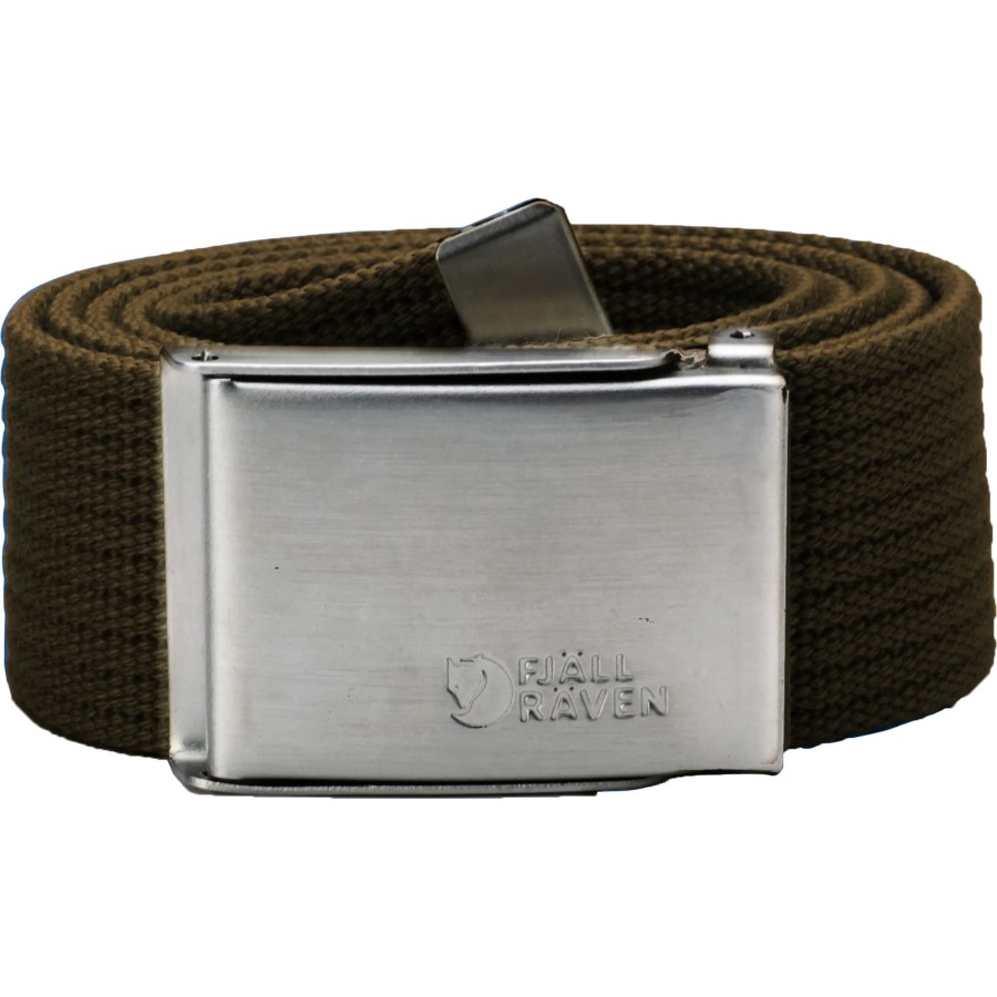 Fashion Fjällräven Dark Olive Canvas Belt