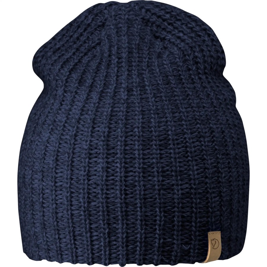 Navy Fjällräven Övik Melange Beanie