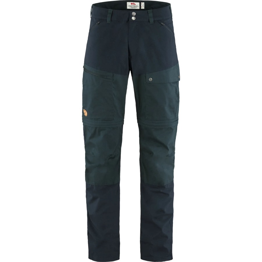 Dark Navy Fjällräven Abisko Midsummer Zip Off Trousers M Long