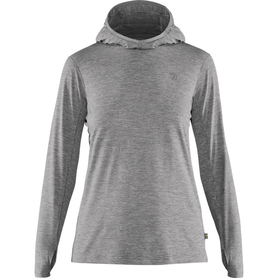 Abisko Sun-Hoodie W Fjällräven Shark Grey