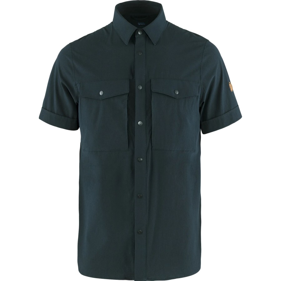 Dark Navy Abisko Trekking Shirt Ss M Fjällräven