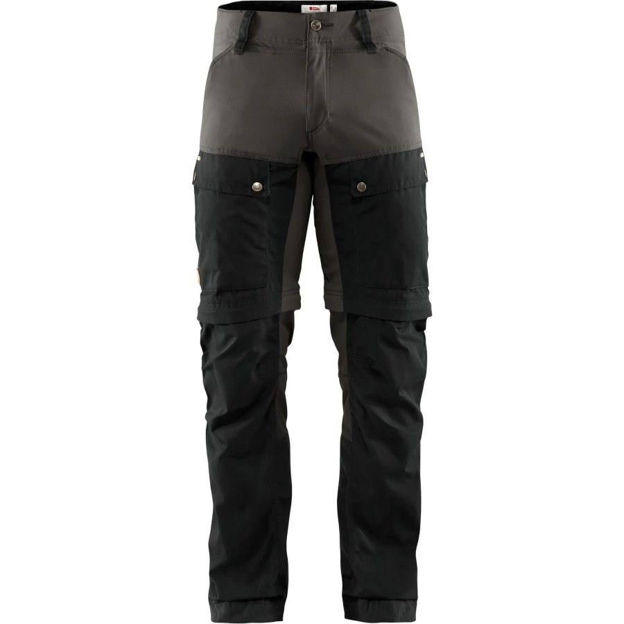 Black-Stone Grey Fjällräven Keb Gaiter Trousers M Long