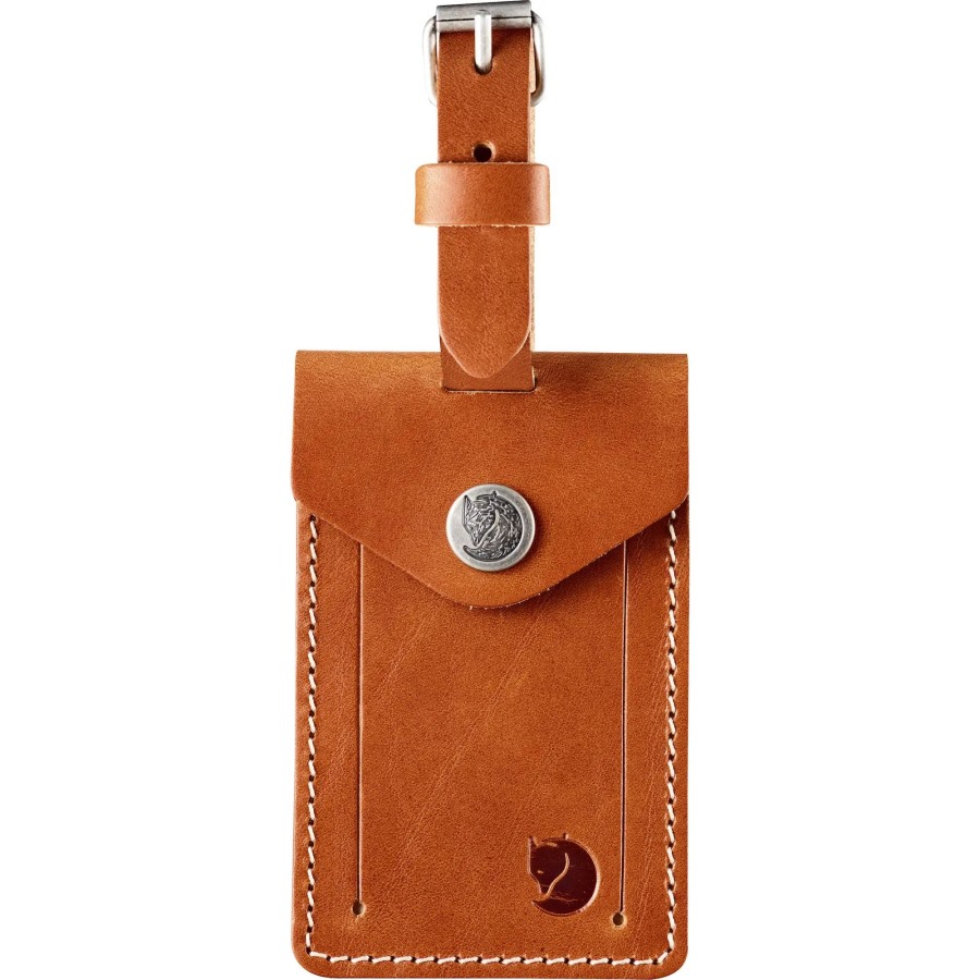 Fjällräven Leather Cognac Leather Luggage Tag