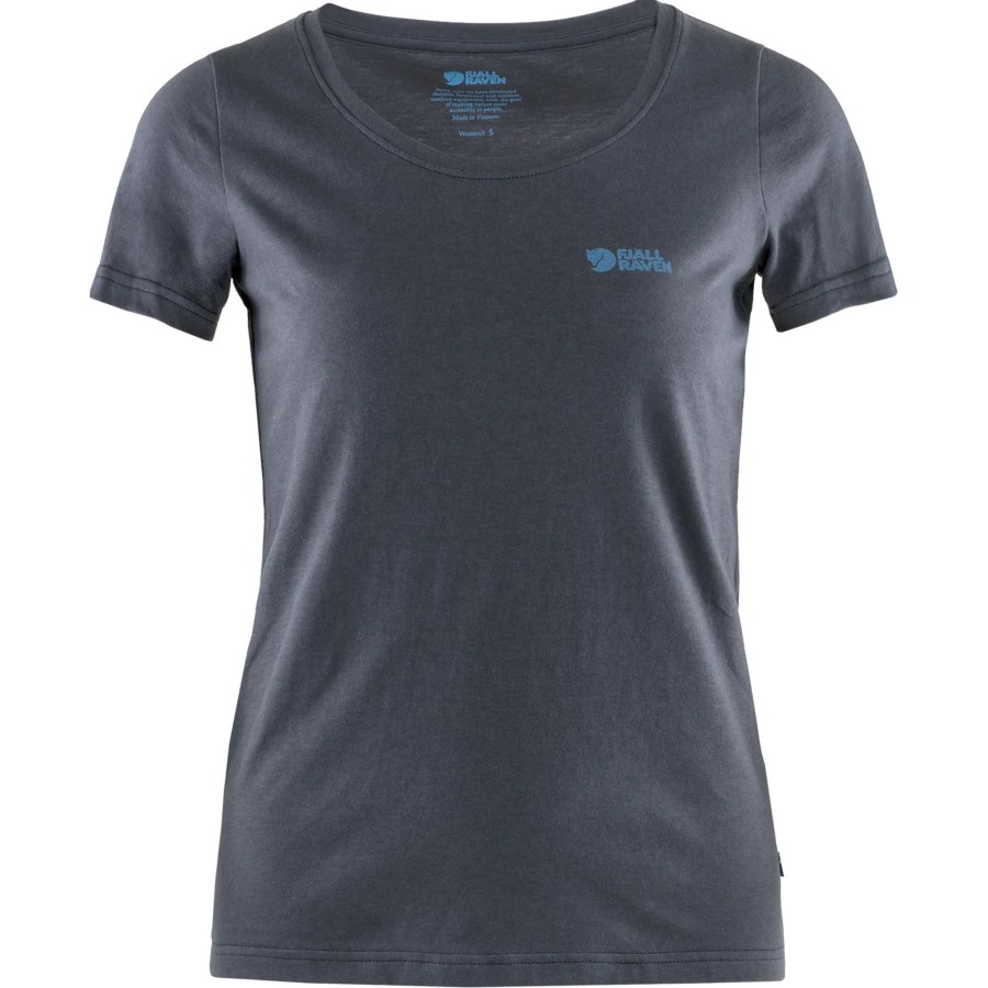 Logo T-Shirt W Fjällräven Navy
