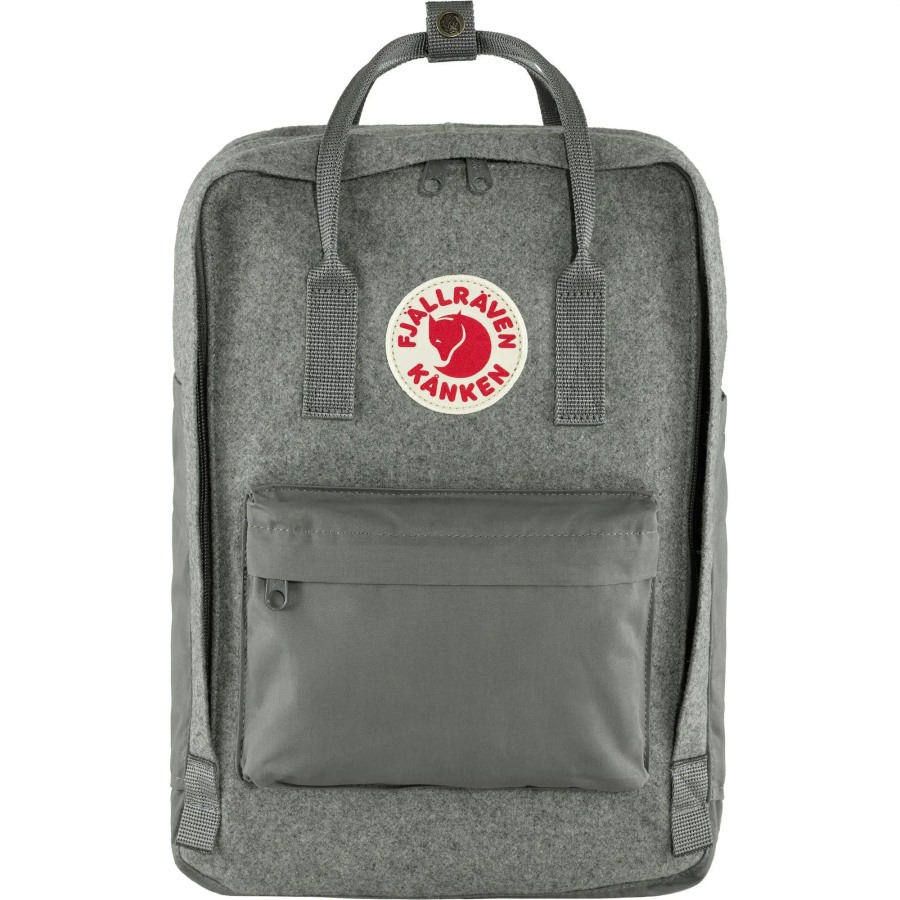 Granite Grey Fjällräven Kånken Re-Wool Laptop 15
