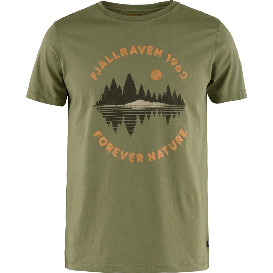 Green Fjällräven Forest Mirror T-Shirt M
