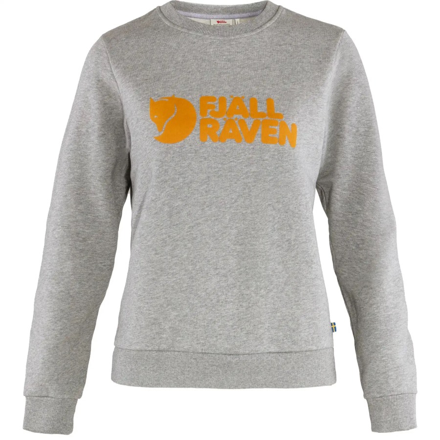 Fjällräven Grey-Melange Logo Sweater W
