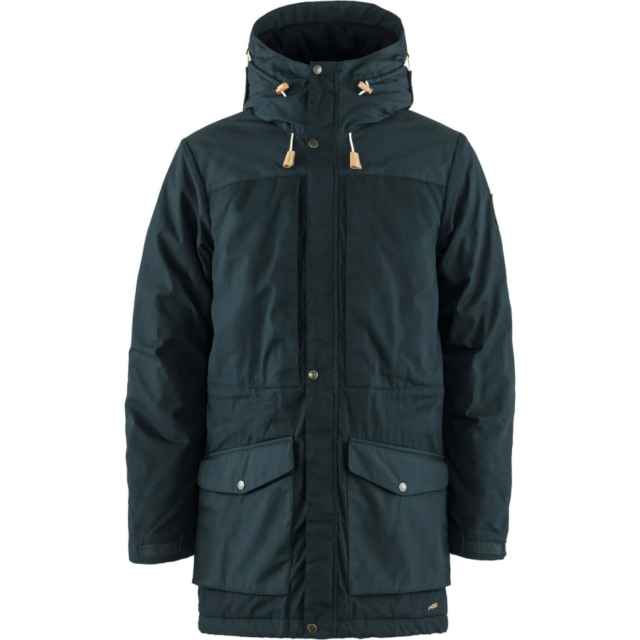 Singi Wool Padded Parka M Fjällräven Dark Navy