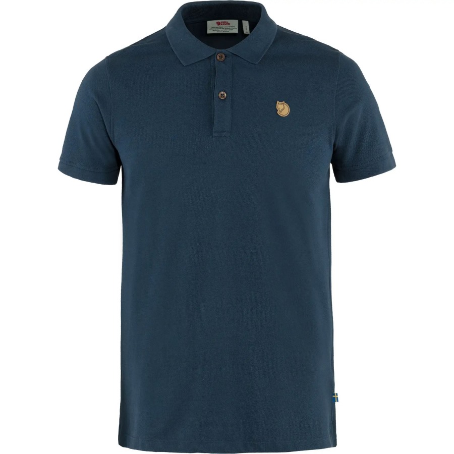 Navy Fjällräven Övik Polo Shirt M