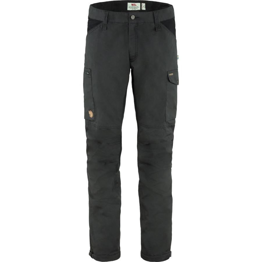 Dark Grey-Black Kaipak Trousers M Long Fjällräven