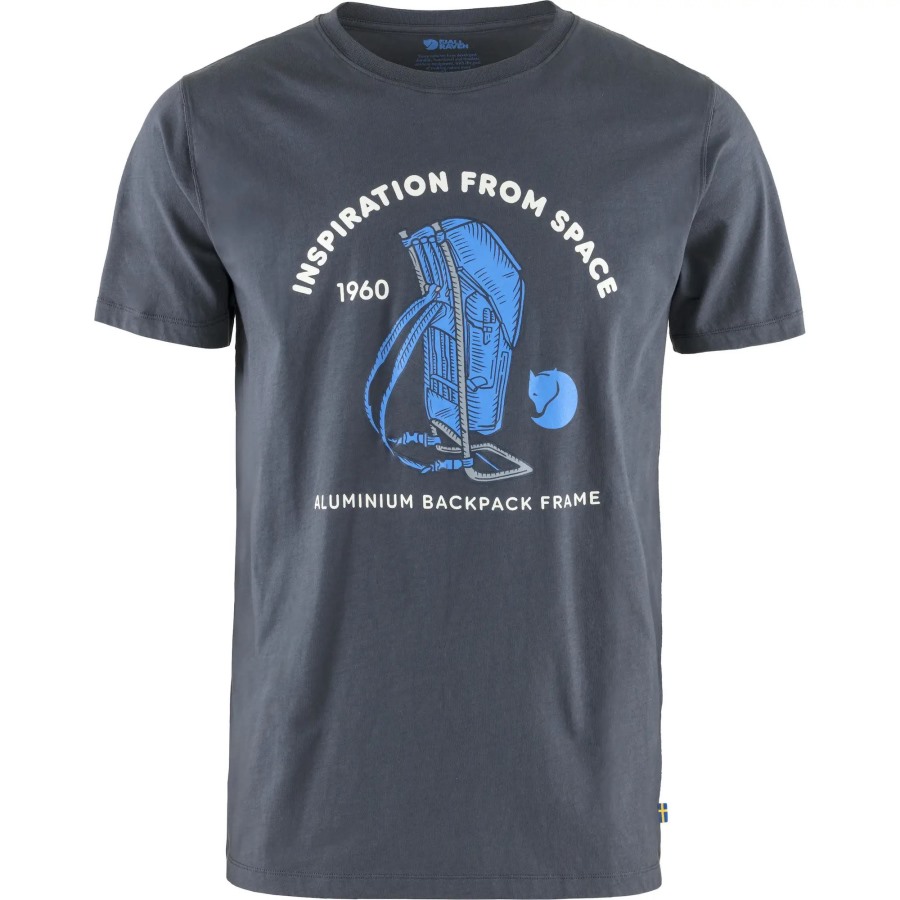 Space T-Shirt Print M Fjällräven Navy