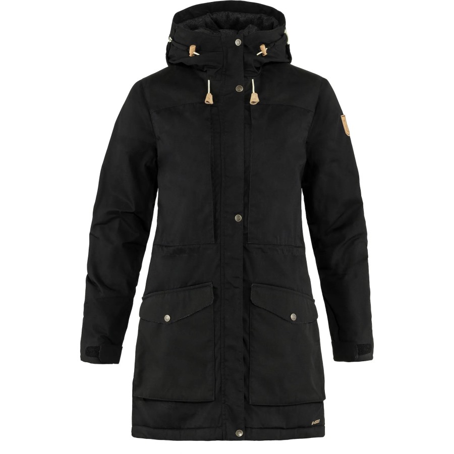 Fjällräven Black Singi Wool Padded Parka W
