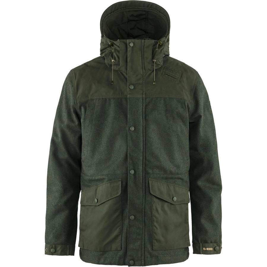 Deep Forest Värmland Wool Jacket M Fashion Fjällräven