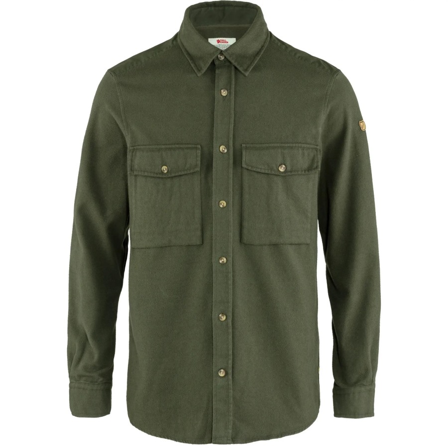 Fjällräven Övik Twill Shirt M Deep Forest-Deep Forest