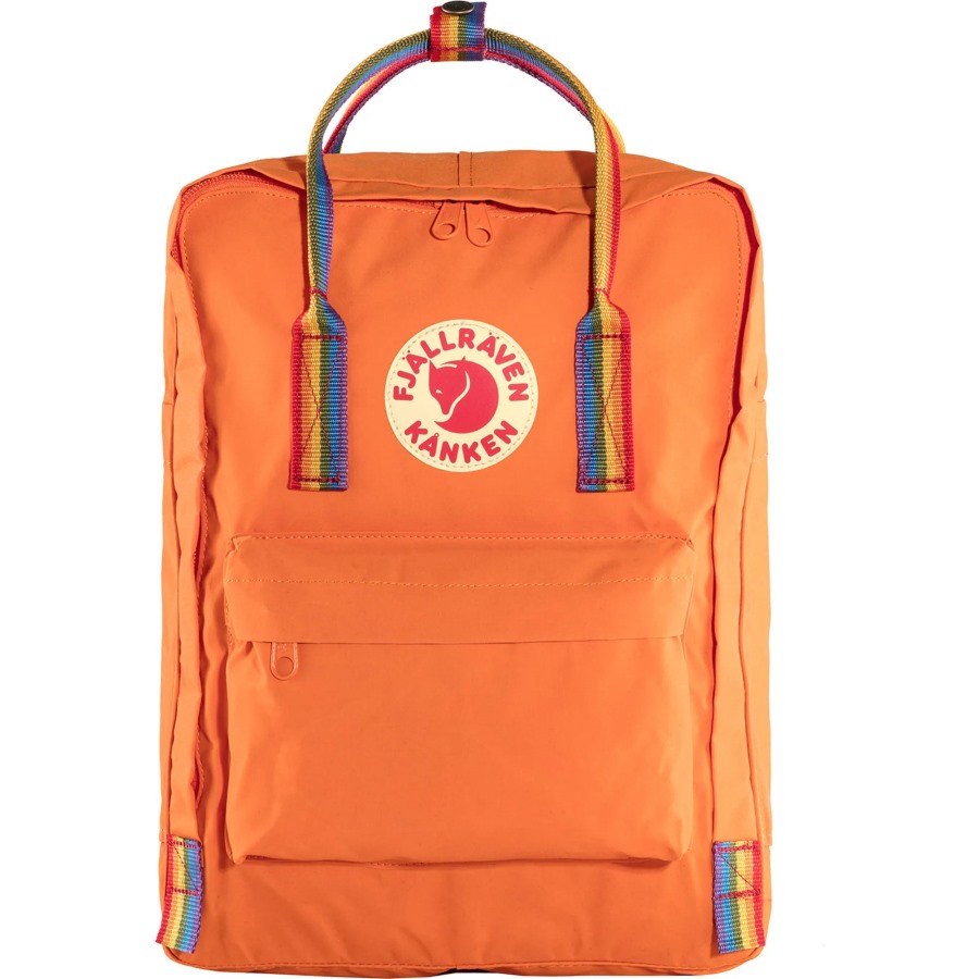 Burnt Orange-Rainbow Pattern Kånken Rainbow Fjällräven