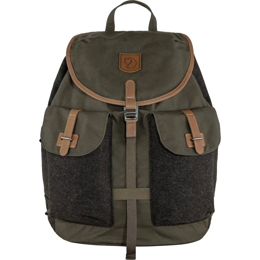 Dark Olive-Brown Fjällräven Värmland Rucksack