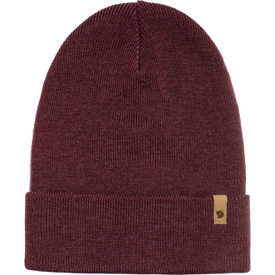 Classic Knit Hat Dark Garnet Fjällräven