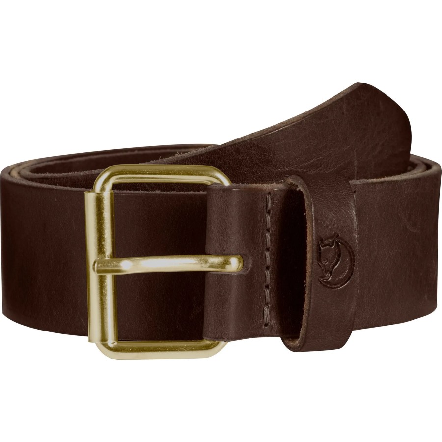 Singi Belt 4 Cm Leather Brown Fjällräven