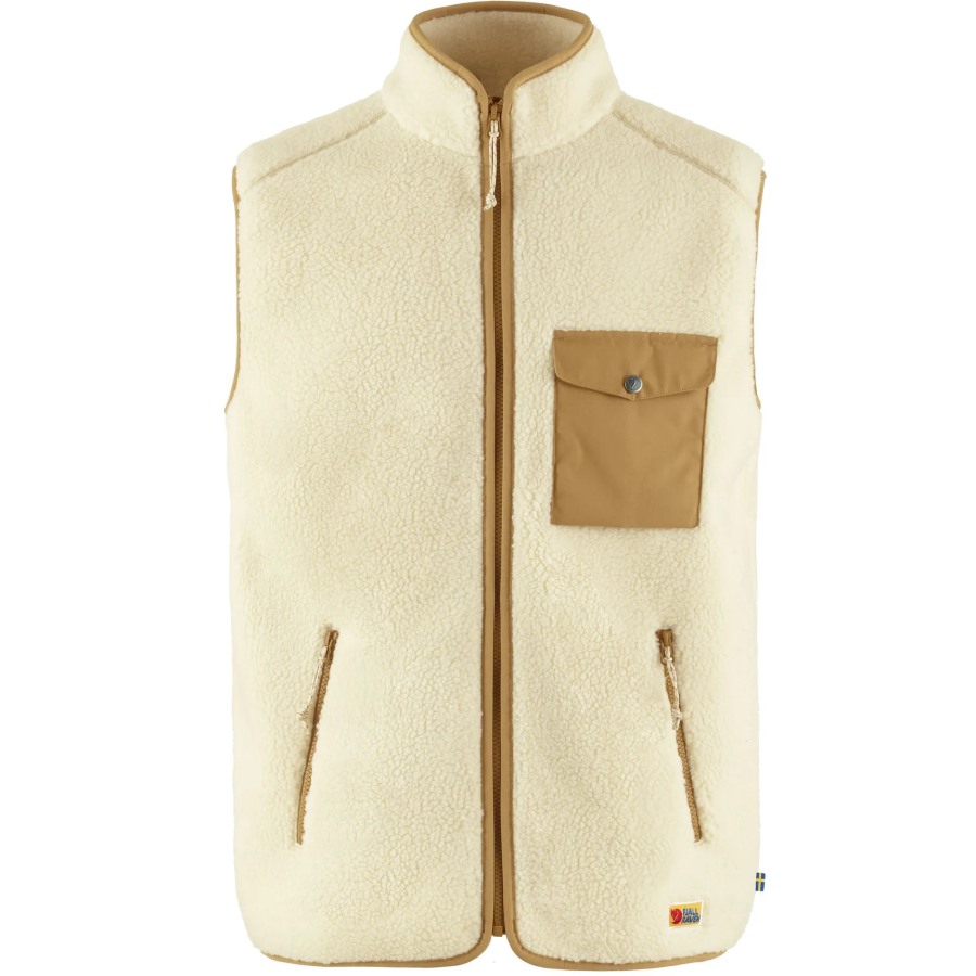 Vardag Pile Fleece Vest M Chalk White-Buckwheat Brown Fjällräven